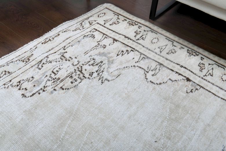 Vintage Gray Oriental Area Anatolian Rug