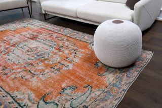 Oriental Vintage Area Rug - Thumbnail