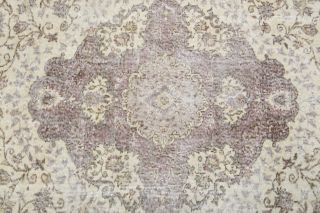 Vintage Floral Beige Rug - Thumbnail