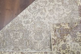 Vintage Floral Beige Rug - Thumbnail