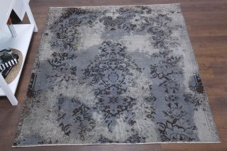 Distressed Blue Area Rug - Thumbnail