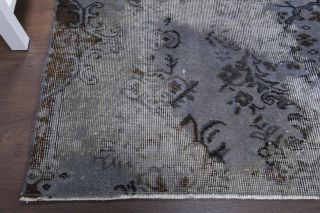 Distressed Blue Area Rug - Thumbnail