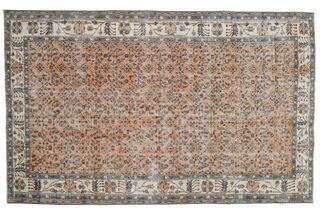 Vintage Floral Area Hereke Rug - Thumbnail
