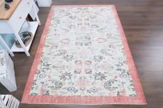 Antique Oushak Area Rug - Thumbnail