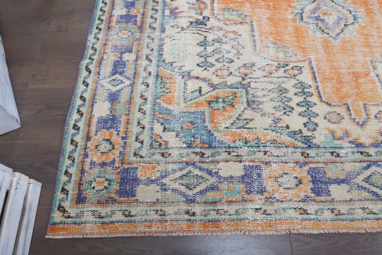 Vintage Oriental Area Anatolian Rug
