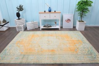 Vintage Anatolian Oriental Area Rug - Thumbnail