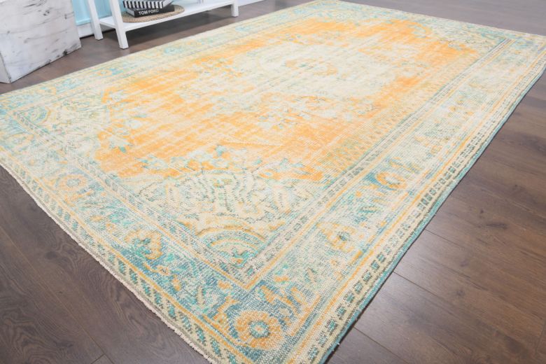 Vintage Anatolian Oriental Area Rug