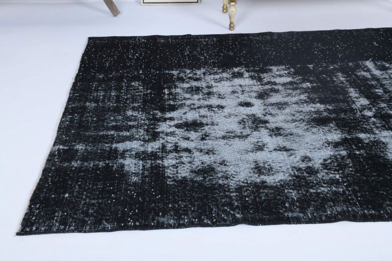 Vintage Black Area Rug