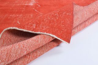 Vintage Red Solid Rug - Thumbnail