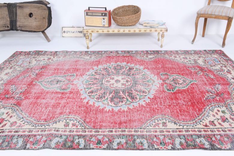 Vintage Anatolian Living Room Rug