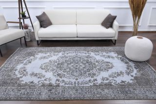 Turkish Vintage Oriental Area Anatolian Rug - Thumbnail