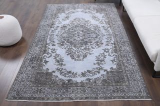 Turkish Vintage Oriental Area Anatolian Rug - Thumbnail