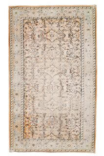 Vintage Hereke Floral Area Rug - Thumbnail