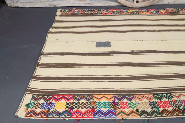 Vintage Cacim Area Kilim