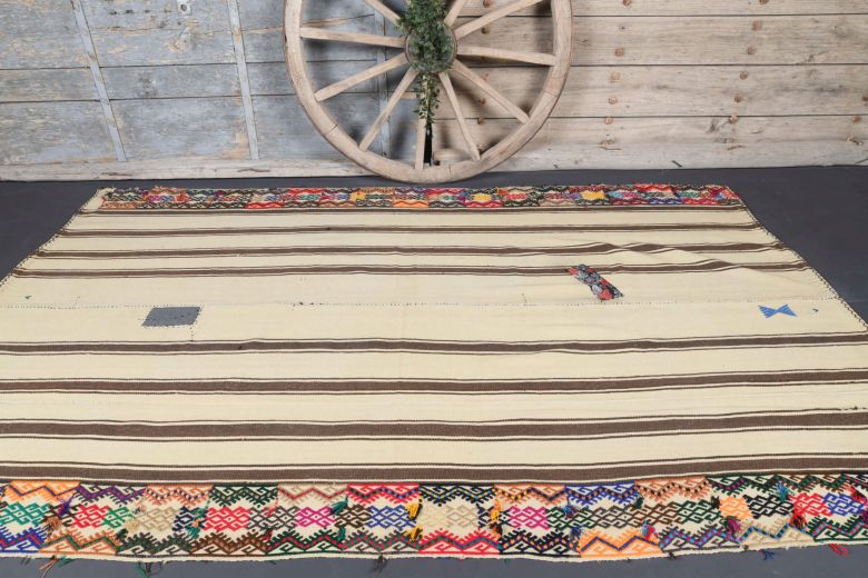 Vintage Cacim Area Kilim