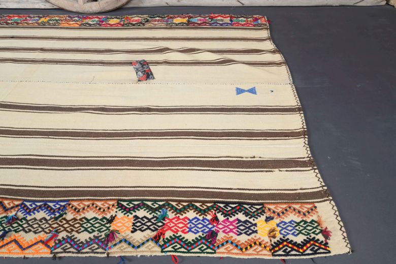 Vintage Cacim Area Kilim