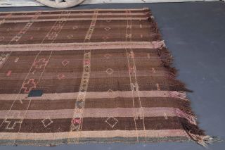 Vintage Striped Kilim Area Rug - Thumbnail