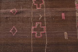 Vintage Striped Kilim Area Rug - Thumbnail