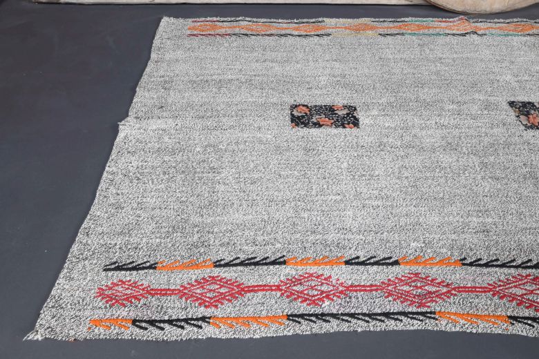 5x9 Gray Vintage Area Rug