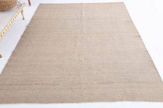 Vintage Solid Kilim Area Rug - Thumbnail