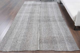 Vintage Solid Gray Area Rug - Thumbnail