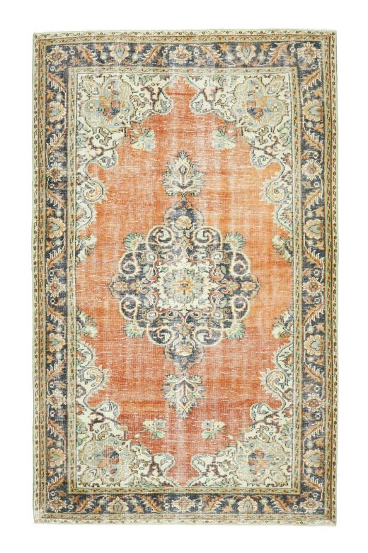 Oriental Turkish Vintage Large Area Rug