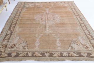 Geniuine Oushak Vintage Area Rug - Thumbnail