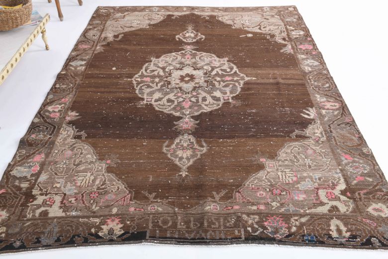 Brown Vintage Area Rug