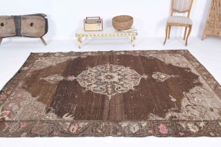 Brown Vintage Area Rug - Thumbnail