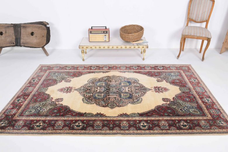 Mid-Century Area Rug - 1970s -