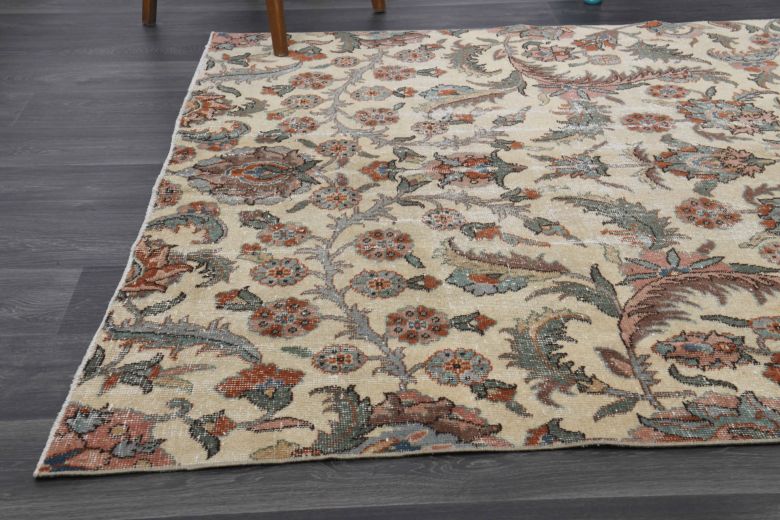 Western Anatolian Vintage Area Rug