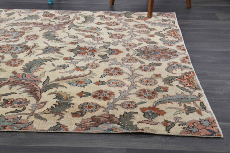 Western Anatolian Vintage Area Rug