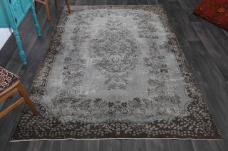 Vintage Oriental Gray Area Rug - Thumbnail