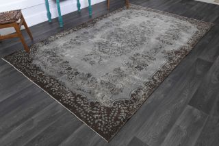 Vintage Oriental Gray Area Rug - Thumbnail