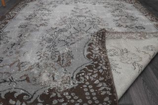 Vintage Oriental Gray Area Rug - Thumbnail