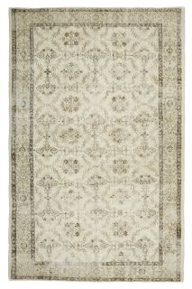 Mid 20th Century Hereke Area Wool Rug - Thumbnail