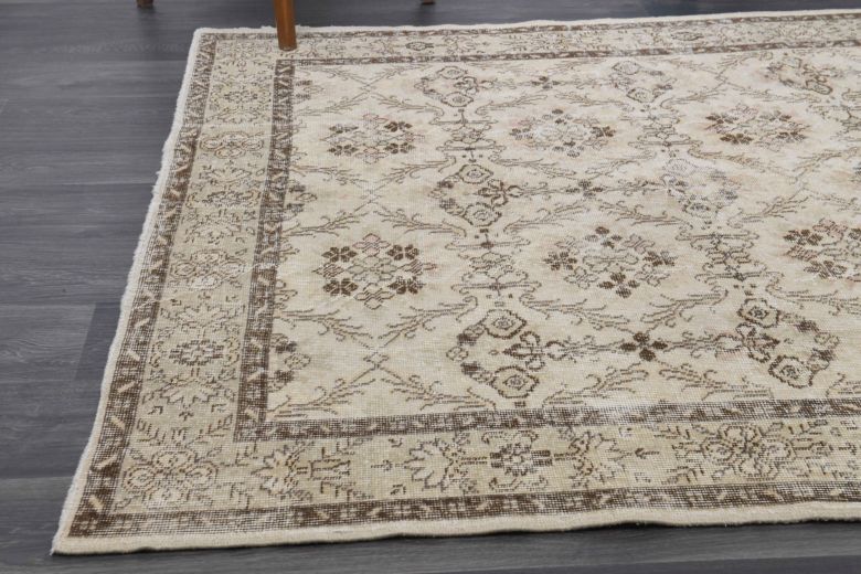 Mid 20th Century Hereke Area Wool Rug