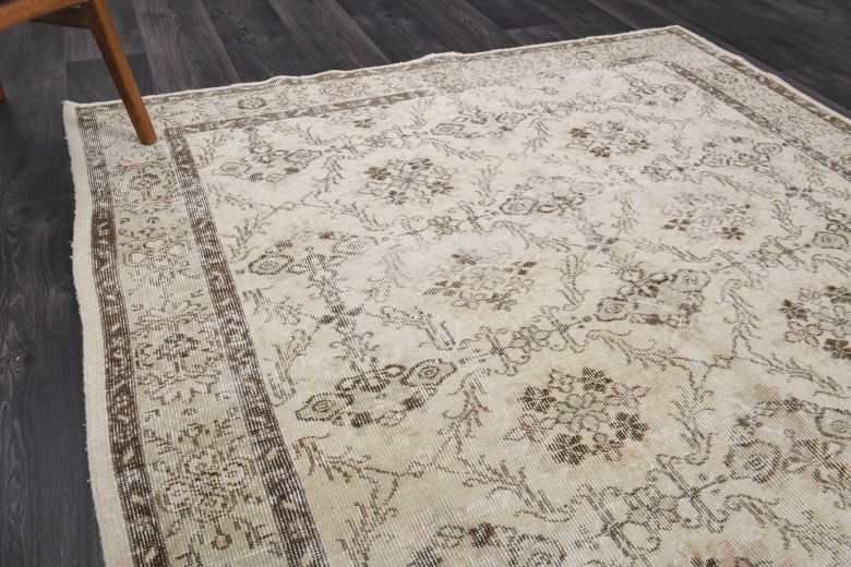 Mid 20th Century Hereke Area Wool Rug