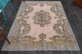 Oushak Oriental Vintage Rug - Thumbnail