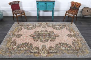 Oushak Oriental Vintage Rug - Thumbnail