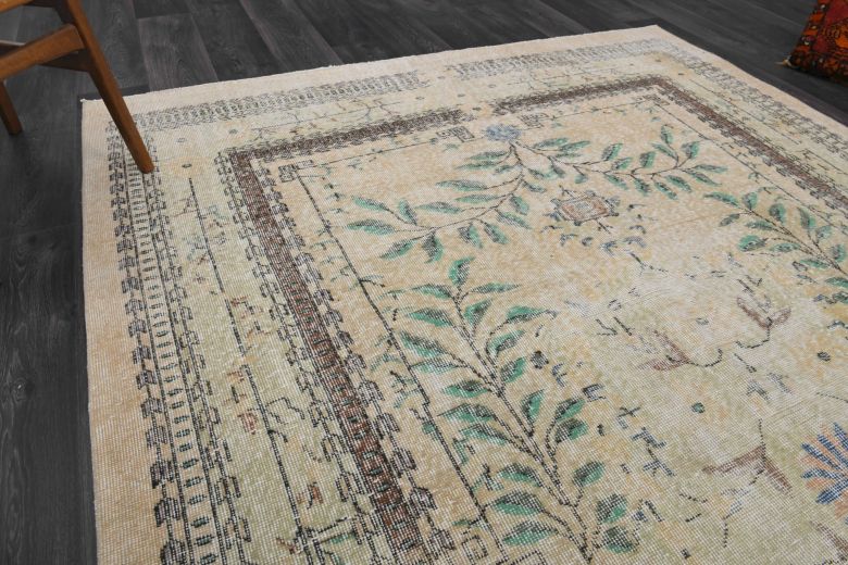 Beige Anatolian Vintage Area Rug