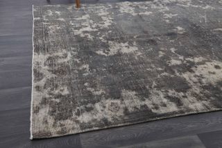 Distressed Black Vintage Area Rug - Thumbnail