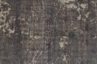 Distressed Black Vintage Area Rug - Thumbnail
