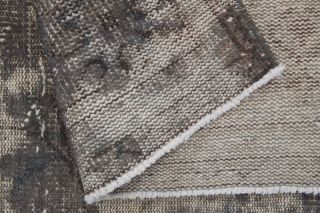 Distressed Black Anatolian Vintage Area Rug - Thumbnail