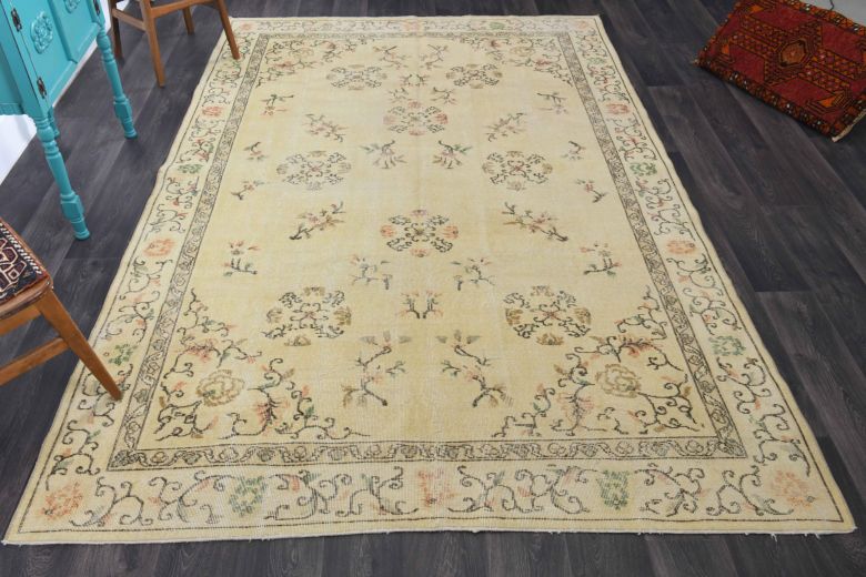 Beige Vintage Area Rug