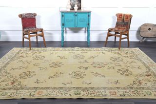 Beige Vintage Area Rug - Thumbnail