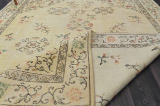 Beige Vintage Area Rug - Thumbnail