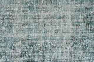 Distressed Vintage Green Rug - Thumbnail