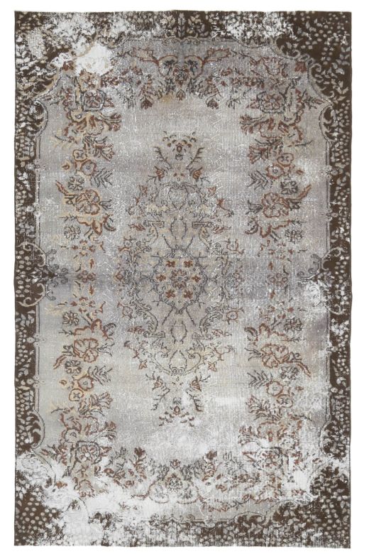 6x9 Vintage Gray Area Rug