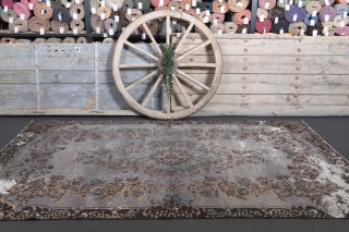 6x9 Vintage Gray Anatolian Rug - Thumbnail
